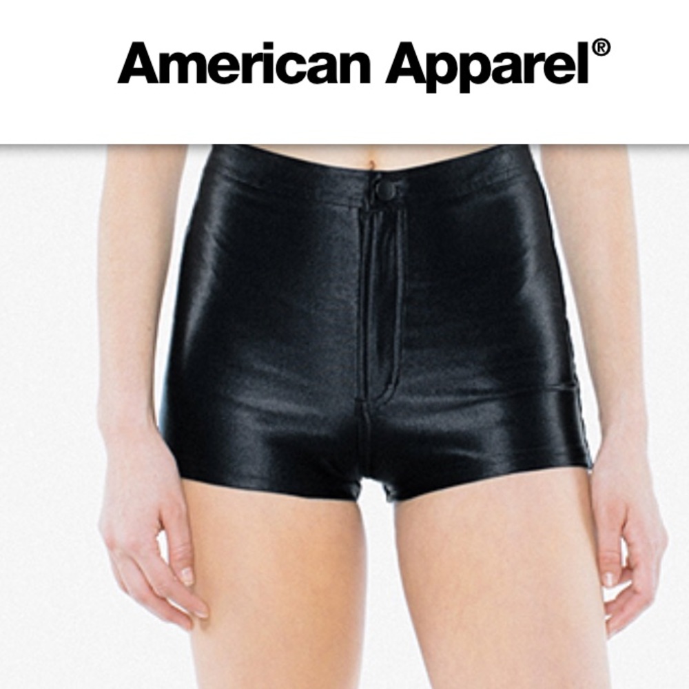 High waisted disco shorts